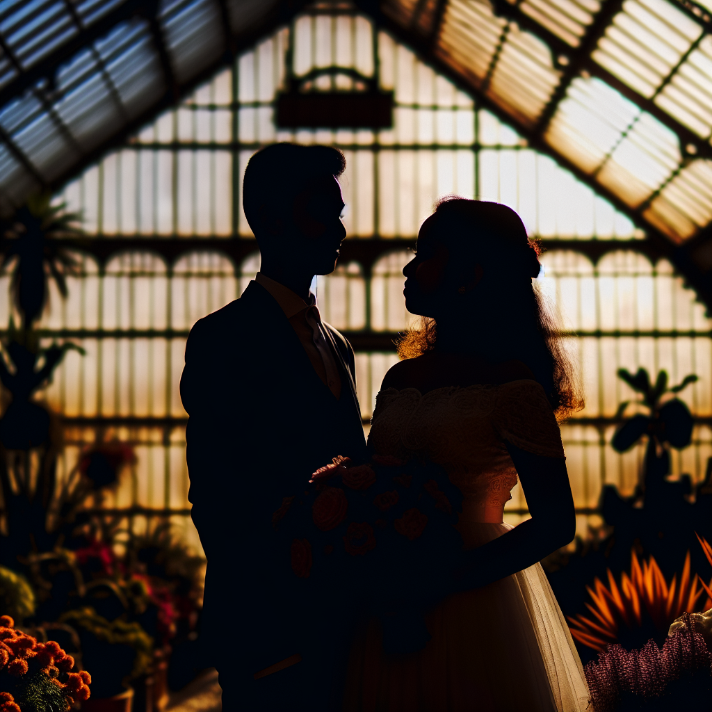 Cristal, flores y un amor que florece en cada rincón.