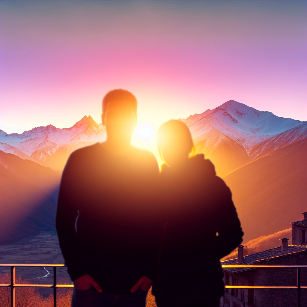 Montañas, cielo y amor eterno.