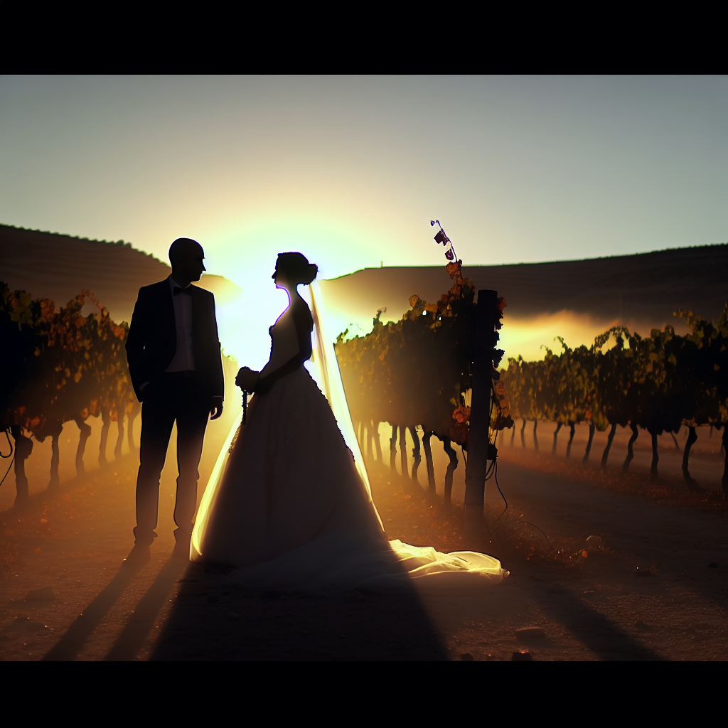 Vino, amor y un alba que ilumina tu día especial.