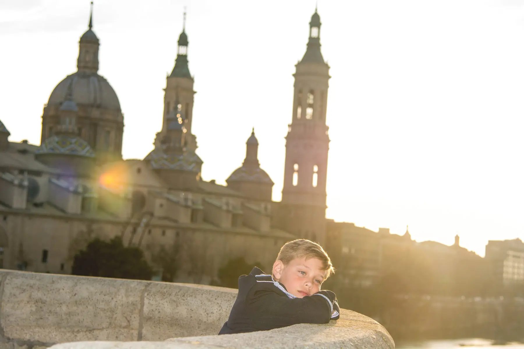Reportaje de comunión niño en el Parque del Agua en Zaragoza 6