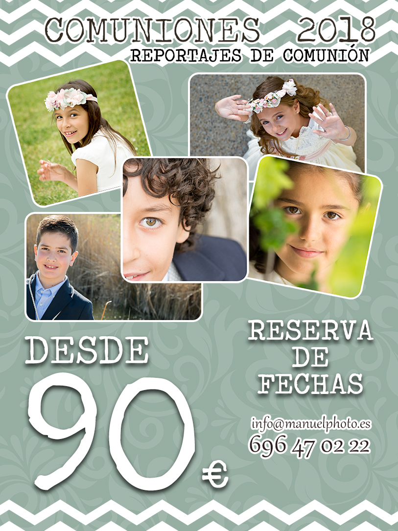 Fotógrafo de comunión en Zaragoza temporada 2018