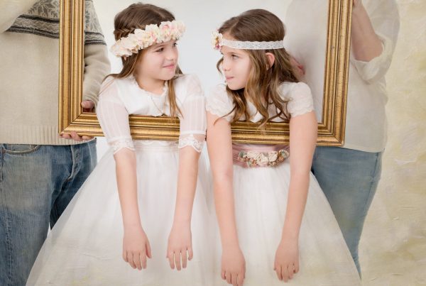 Reportaje de comunión 2018 Hermanas Gemelas. fotógrafo de comunión 01