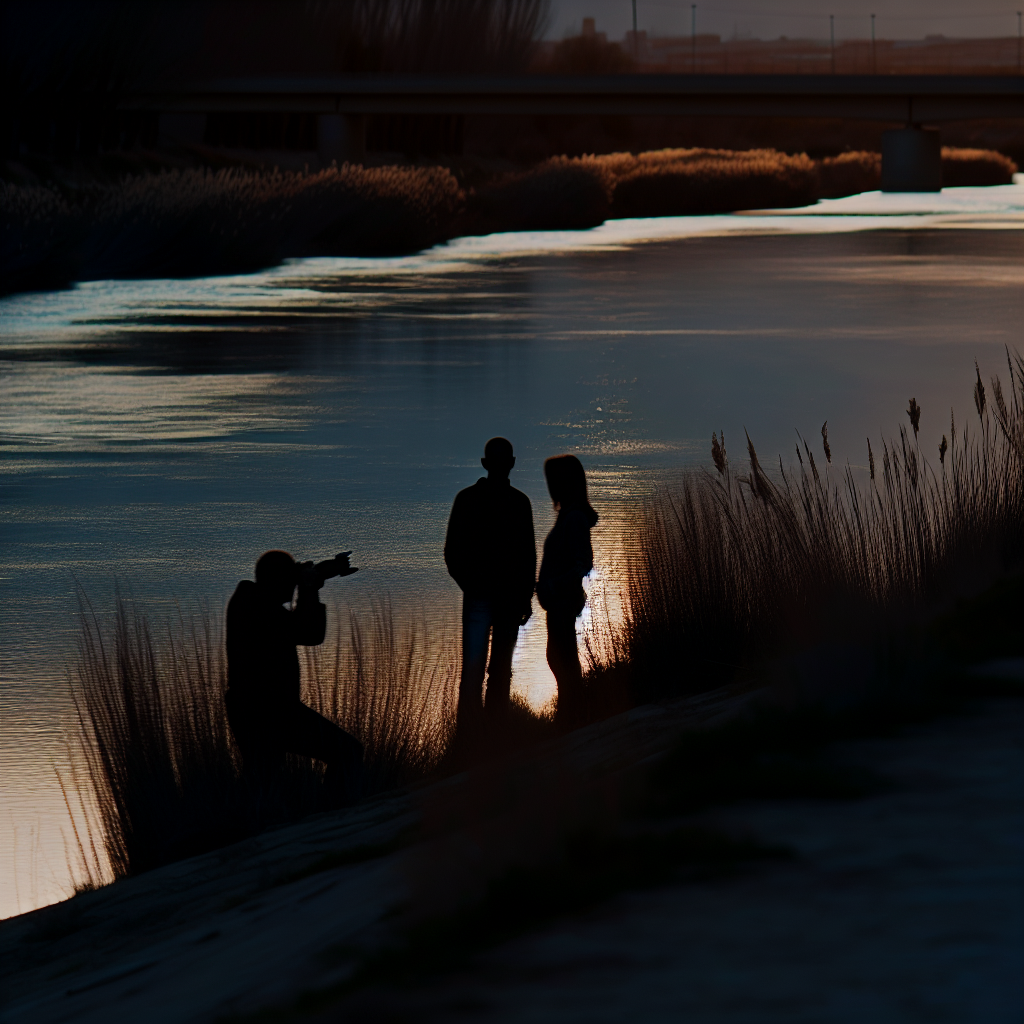 Amor en una mini boda junto al río