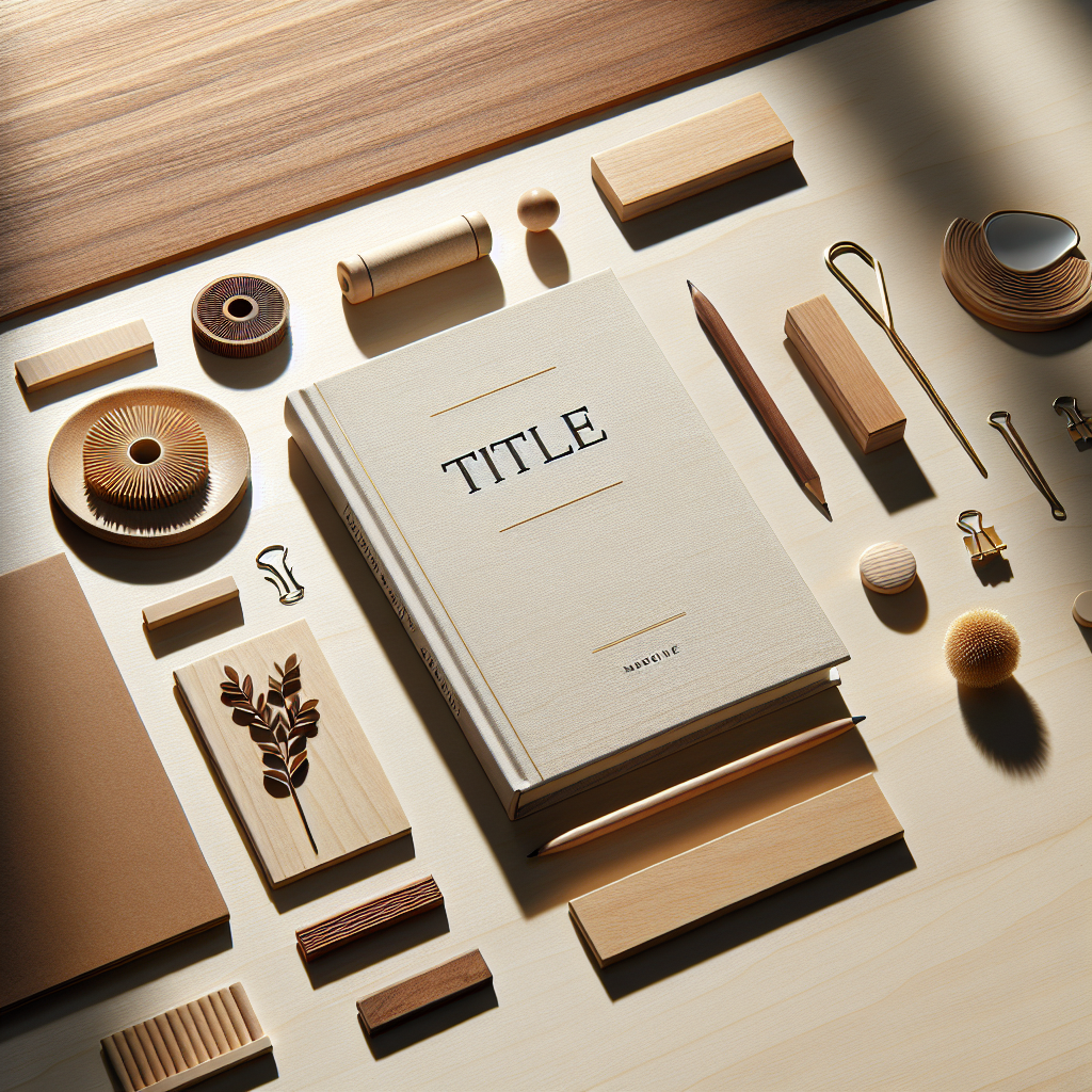 Arrange items that symbolize a book titled '[title]' in a flat lay style on a wooden or neutral surface. The scene should be lit with warm, natural light casting soft shadows on the objects. The visual should be crafted in a realistic style, mirroring the aesthetics of an editorial lifestyle photography, without including any text in the image.