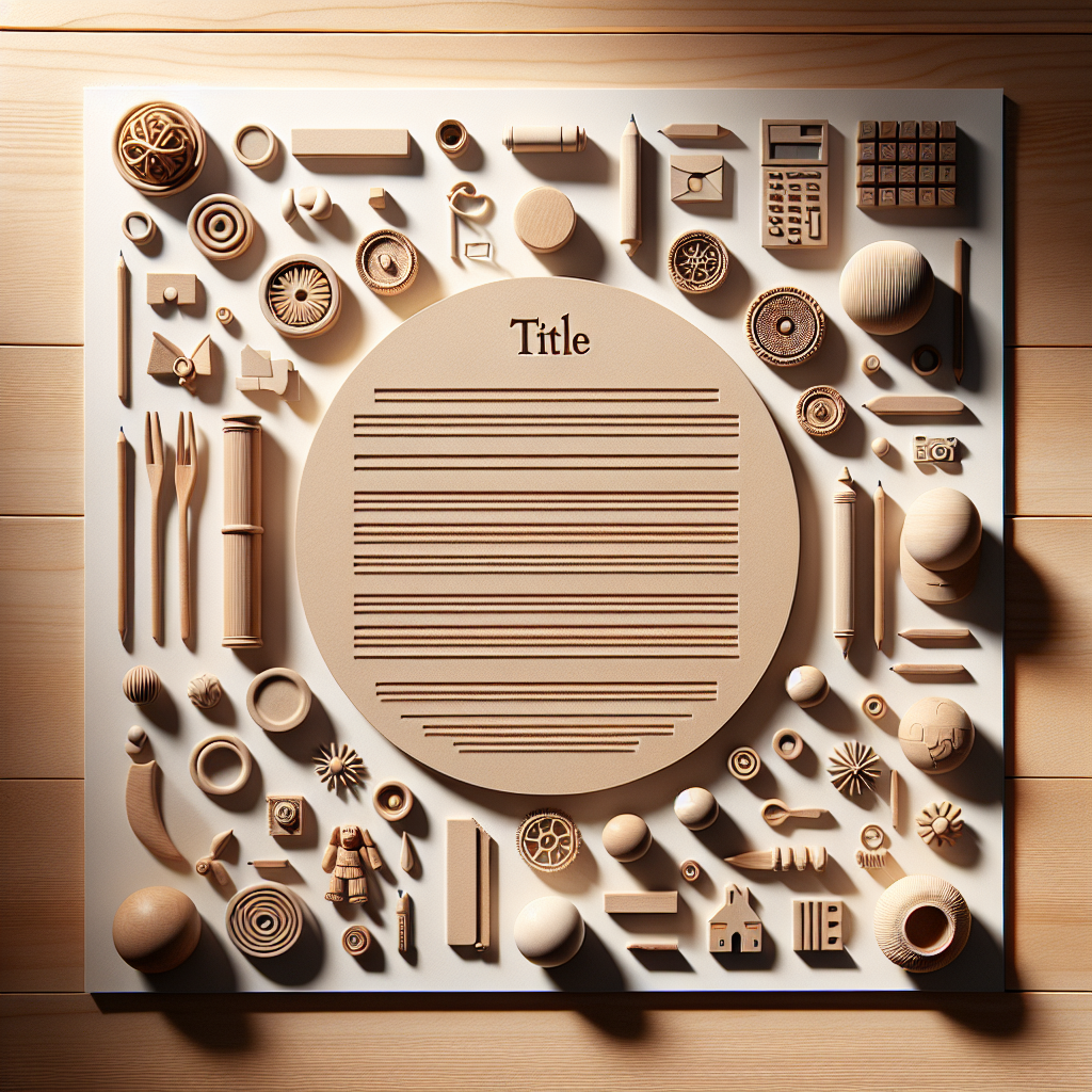 An overhead view of symbolic objects meticulously arranged, representing the theme '[title]', all on a wooden or neutral toned surface. The scene should exude an air of warmth due to natural lighting which casts soft shadows. The style of the image should materialize as realistic with a nod to being an editorial lifestyle photography piece, with no people included. Ensure that there is no text incorporated within the image.