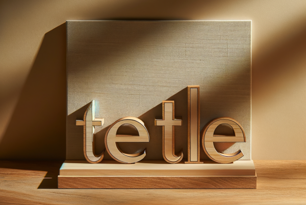 A flat lay of symbolic objects representing “[title]”, arranged neatly on a wooden or neutral su