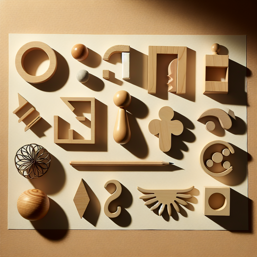 Create a flat lay image of symbolic objects representing an abstract concept, arranged neatly on a wooden or neutral surface. The image should incorporate warm natural lighting that creates soft shadows, adding depth to the objects. This should be captured in a realistic style reflecting editorial lifestyle photography. No people should be in the scene, and no text should be included in the image.