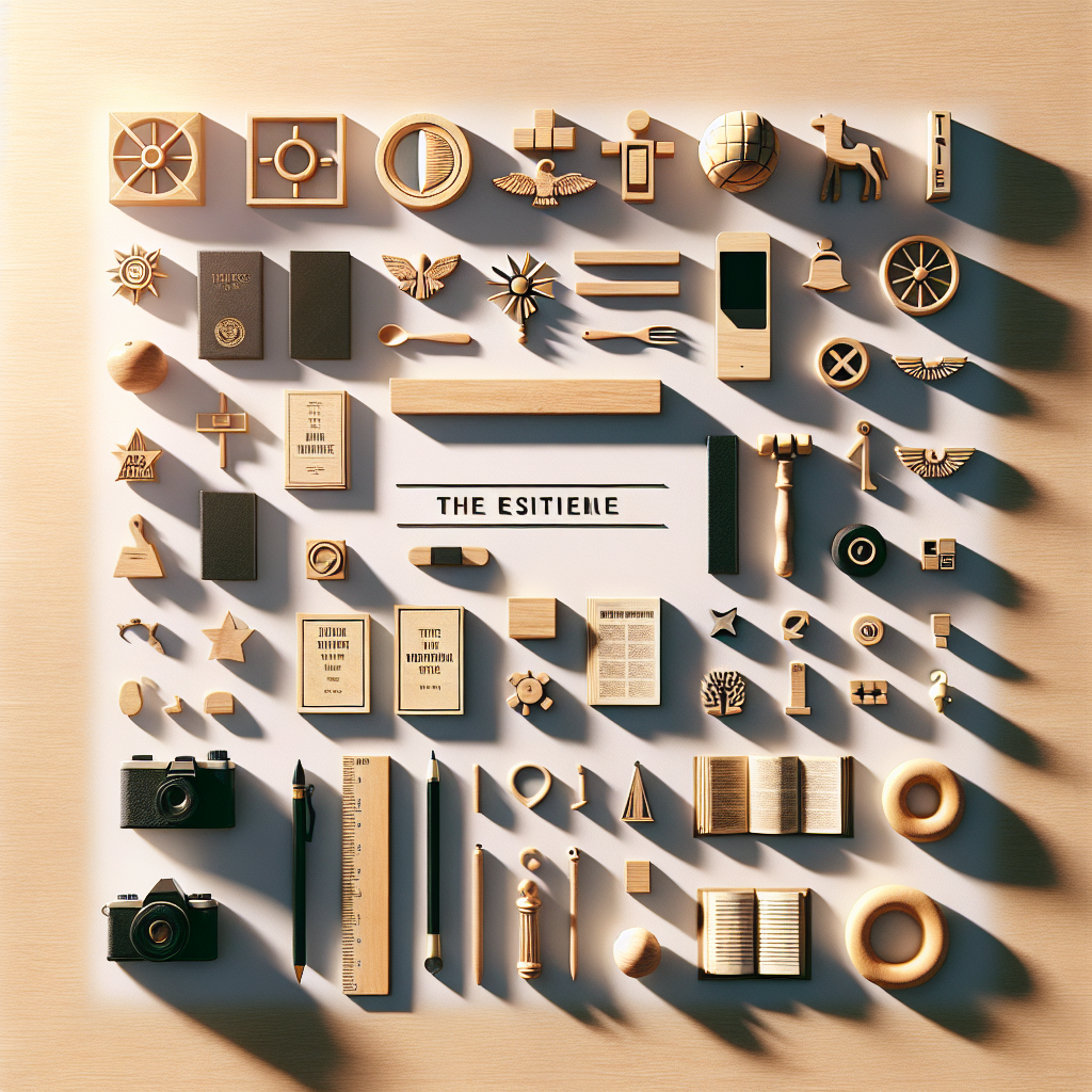 An overhead view of a collection of various symbolic items that represent the concept of '[title]', precisely arranged on a wooden or a neutral surface. The setting is lit with warm, natural lighting which produces soft shadows, giving it a realistic representation. These objects are set up in a layout reminiscent of editorial lifestyle photography with no human presence. Remember, no text should be included in the image. The style of the image should be visually appealing and high-quality, similar to a professionally-crafted flat lay.