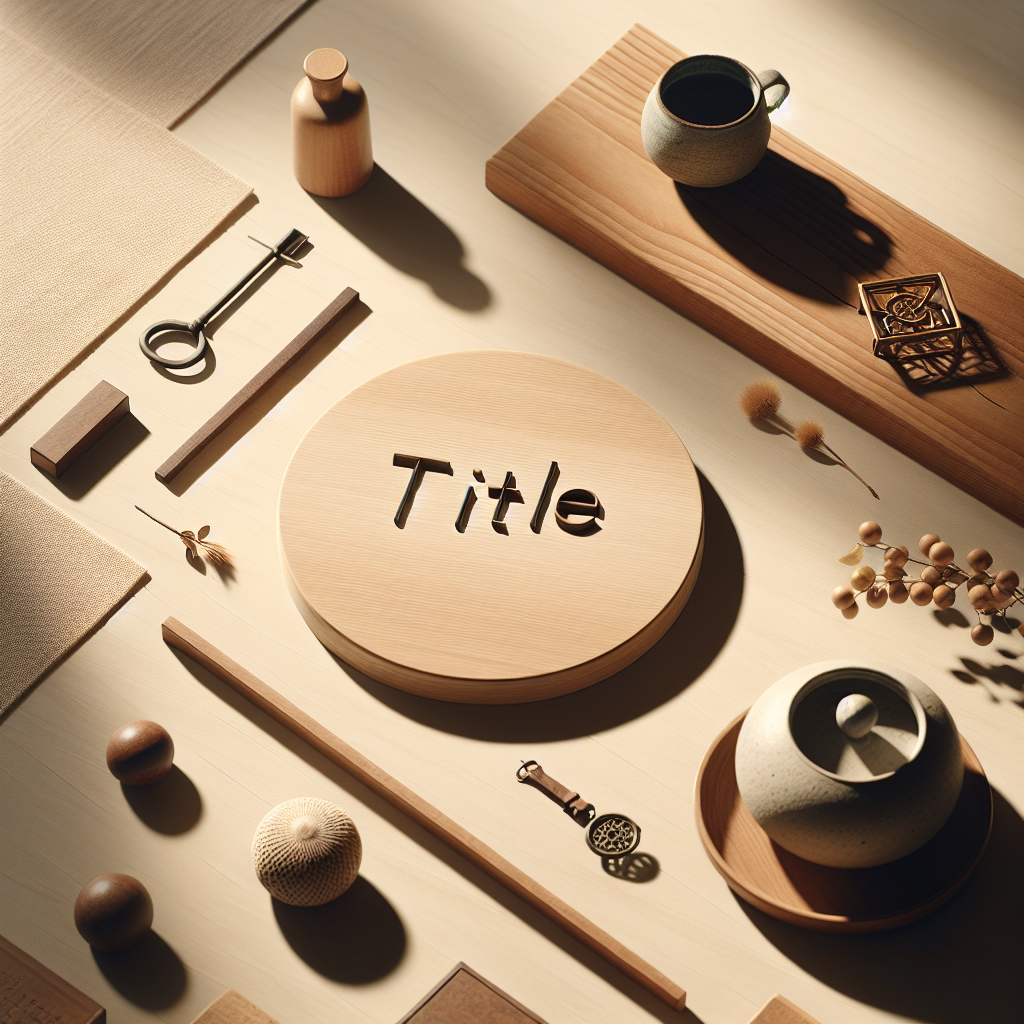 A flat lay image of symbolic objects that represent a '[title]', all set meticulously on a wooden or neutral toned surface. The scene exhibits warm natural lighting and subtle shadows, setting a serene mood. There are no people present in the image. The style to be used is realistic, drawing inspiration from the editorial style found in lifestyle photography. Please ensure there is no text included in this image.