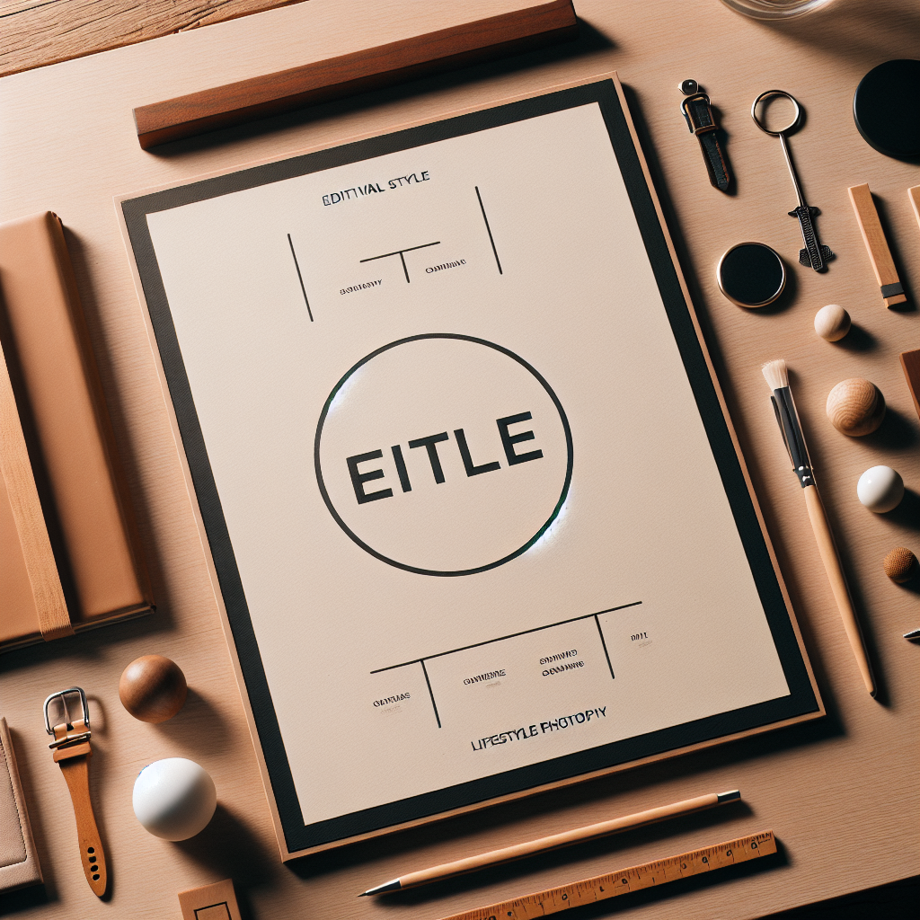 An editorial style lifestyle photography shot in the flat lay method. It is neatly arranged on a wooden or another neutral-colored surface. The composition is made up of symbolic objects that represent a generic concept '[title]', arranged neatly. The setting is lit with warm, natural lighting, resulting in soft shadows. The image captures no human figures and the aesthetic is maintained in a realistic style.
