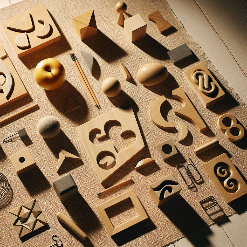 A flat lay of symbolic objects that represent an abstract concept, organized with precision on a natural wooden or neutral-toned surface. The scene is lit with warm, natural lighting, softly casting understated shadows and enhancing the calm and serene ambiance. This image should uphold a realistic style and emulate the editorial lifestyle photography look without any textual elements present in the composition.