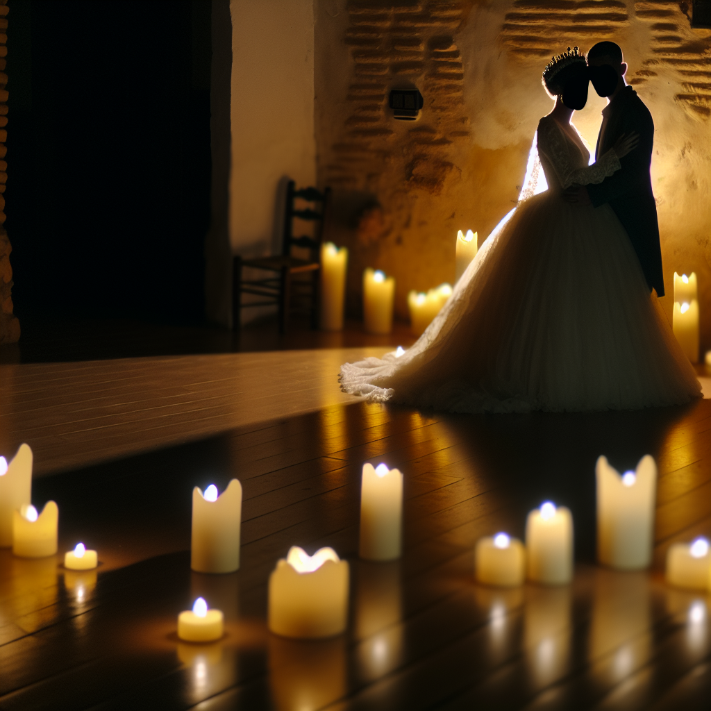 Mini boda con velas y amor eterno