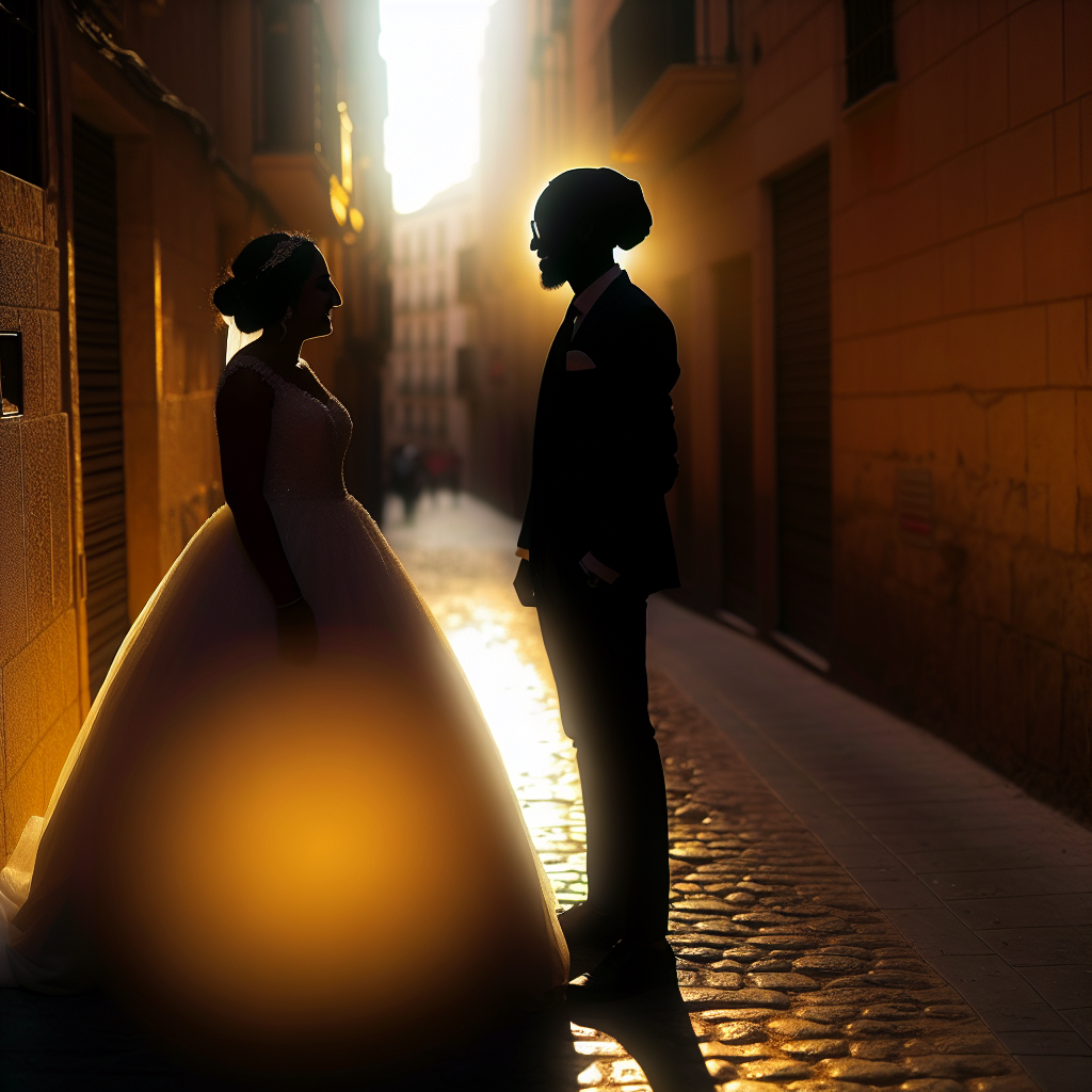Mini boda en un callejón con encanto