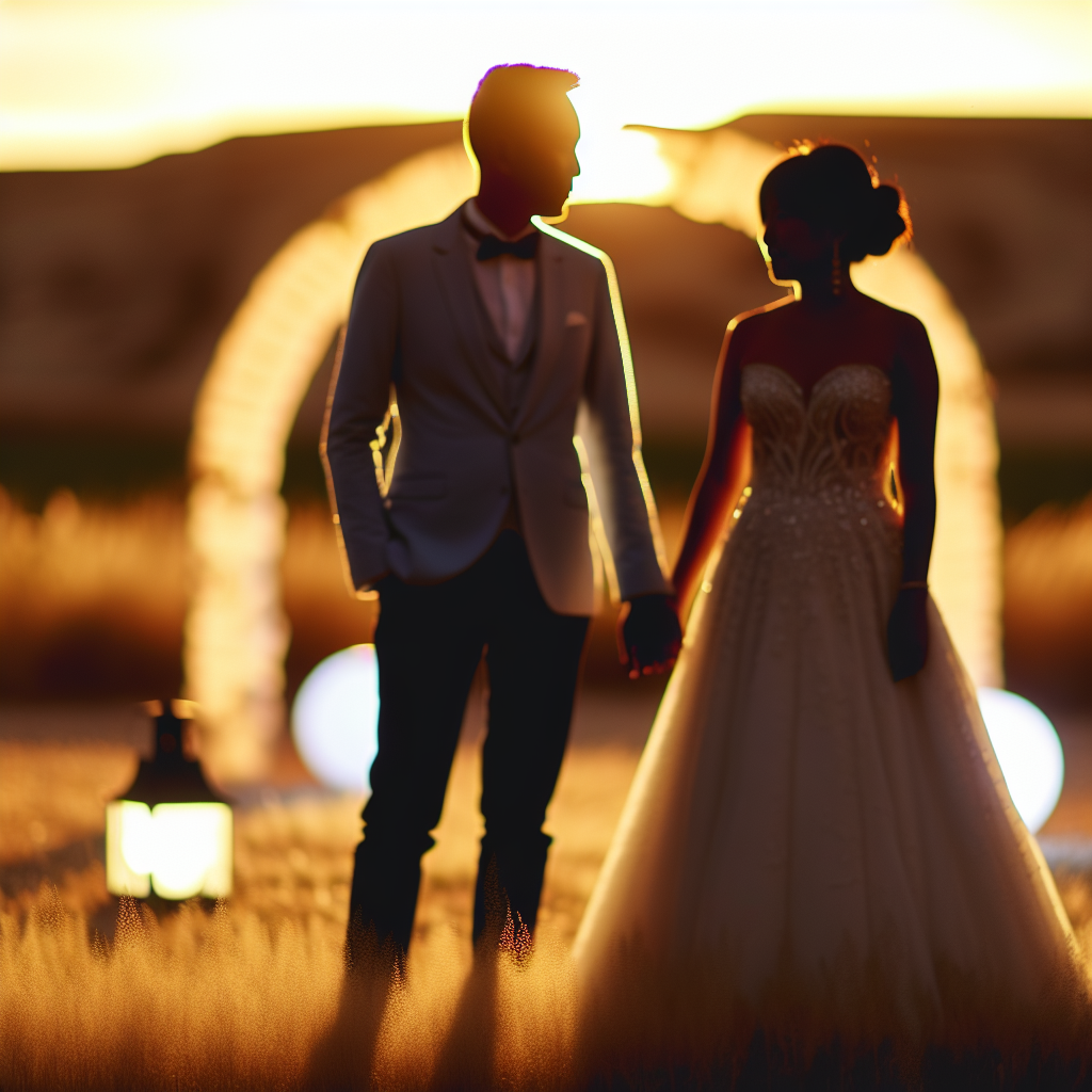 Tu mini boda bajo un arco de luces