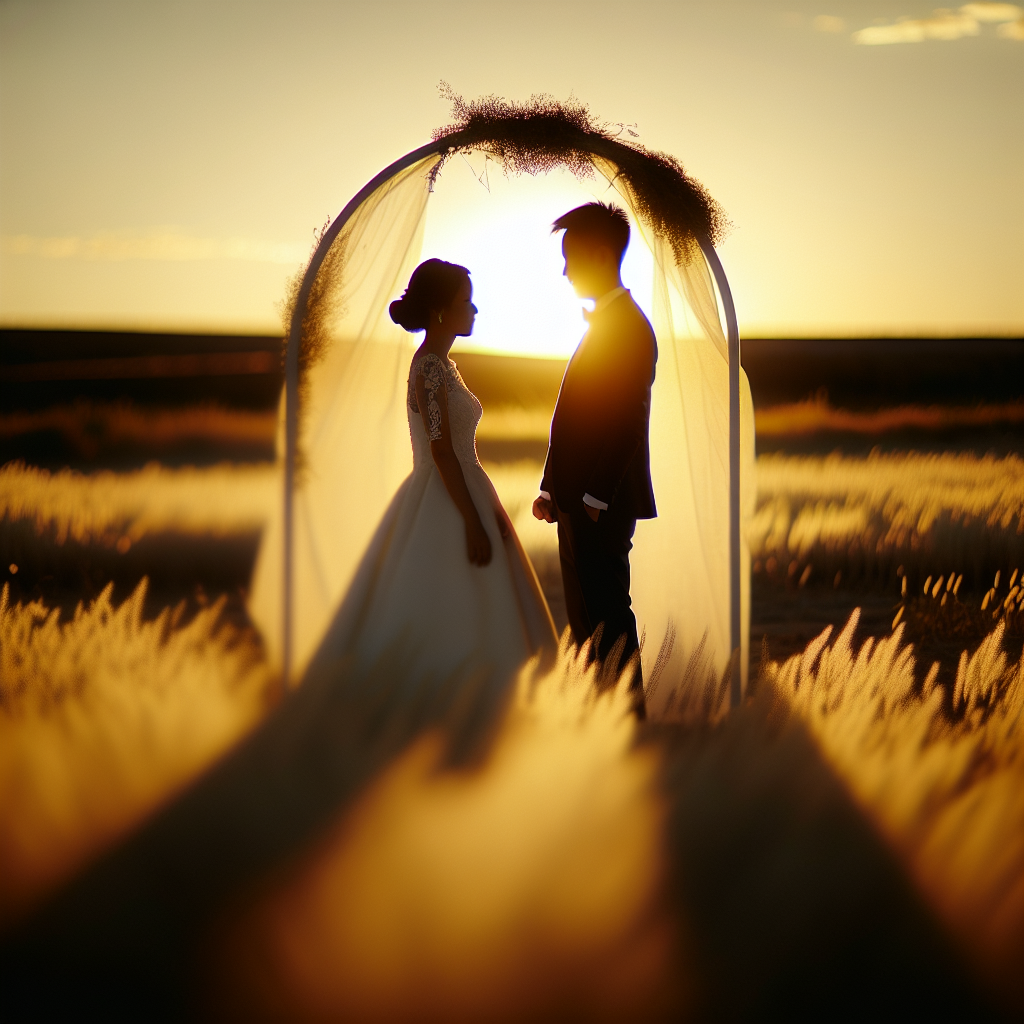 Tu mini boda bajo un arco de luces