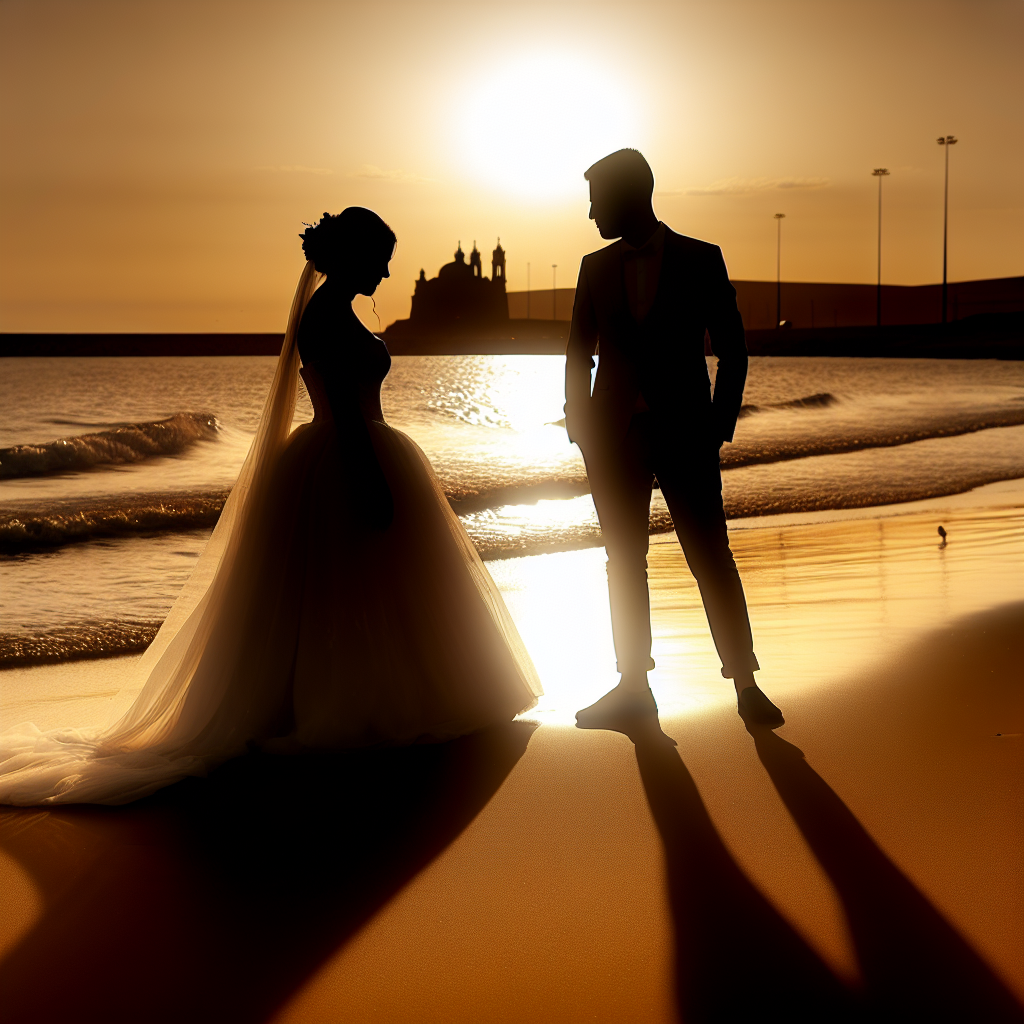 Amor en una mini boda junto al mar