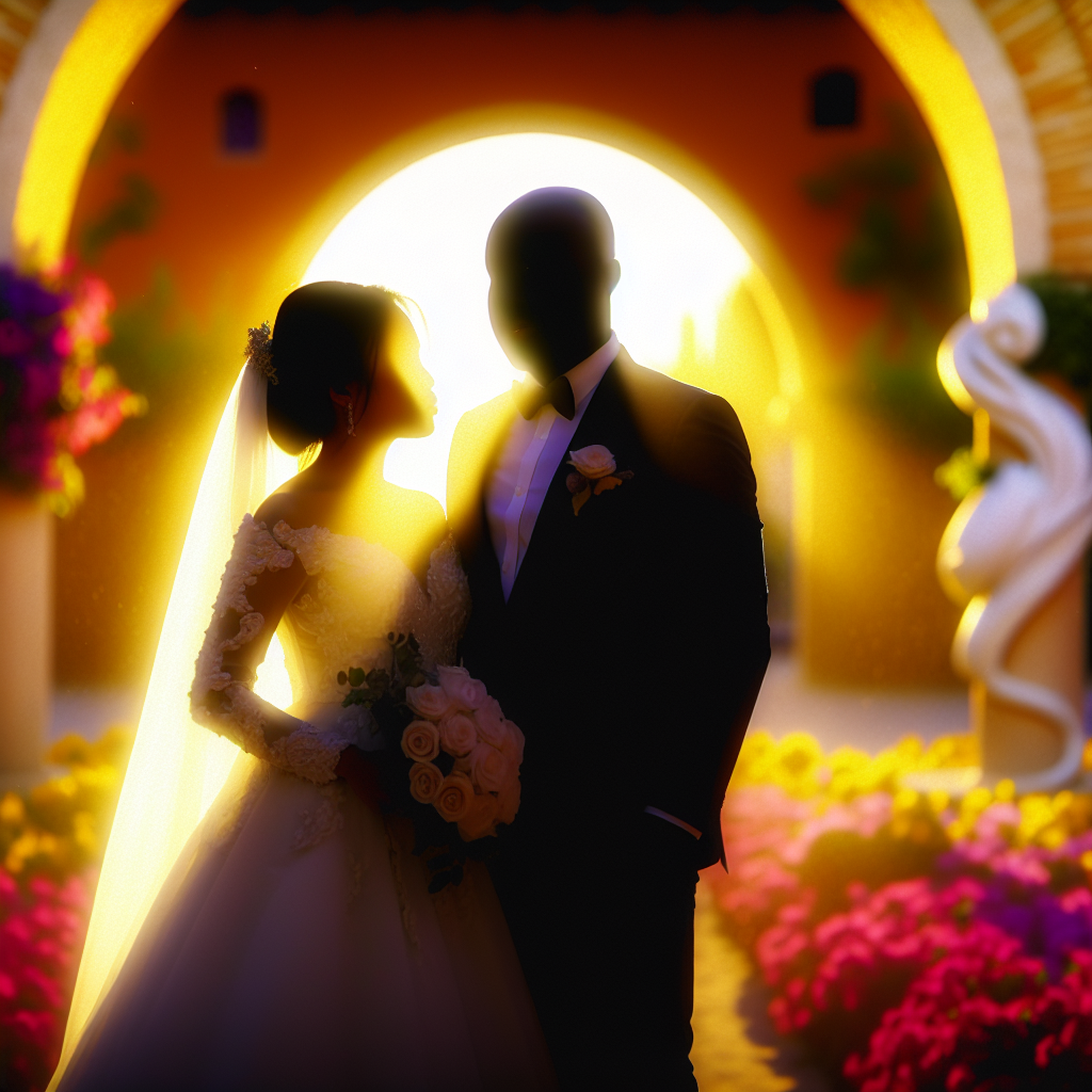 Tu mini boda bajo un arco floral