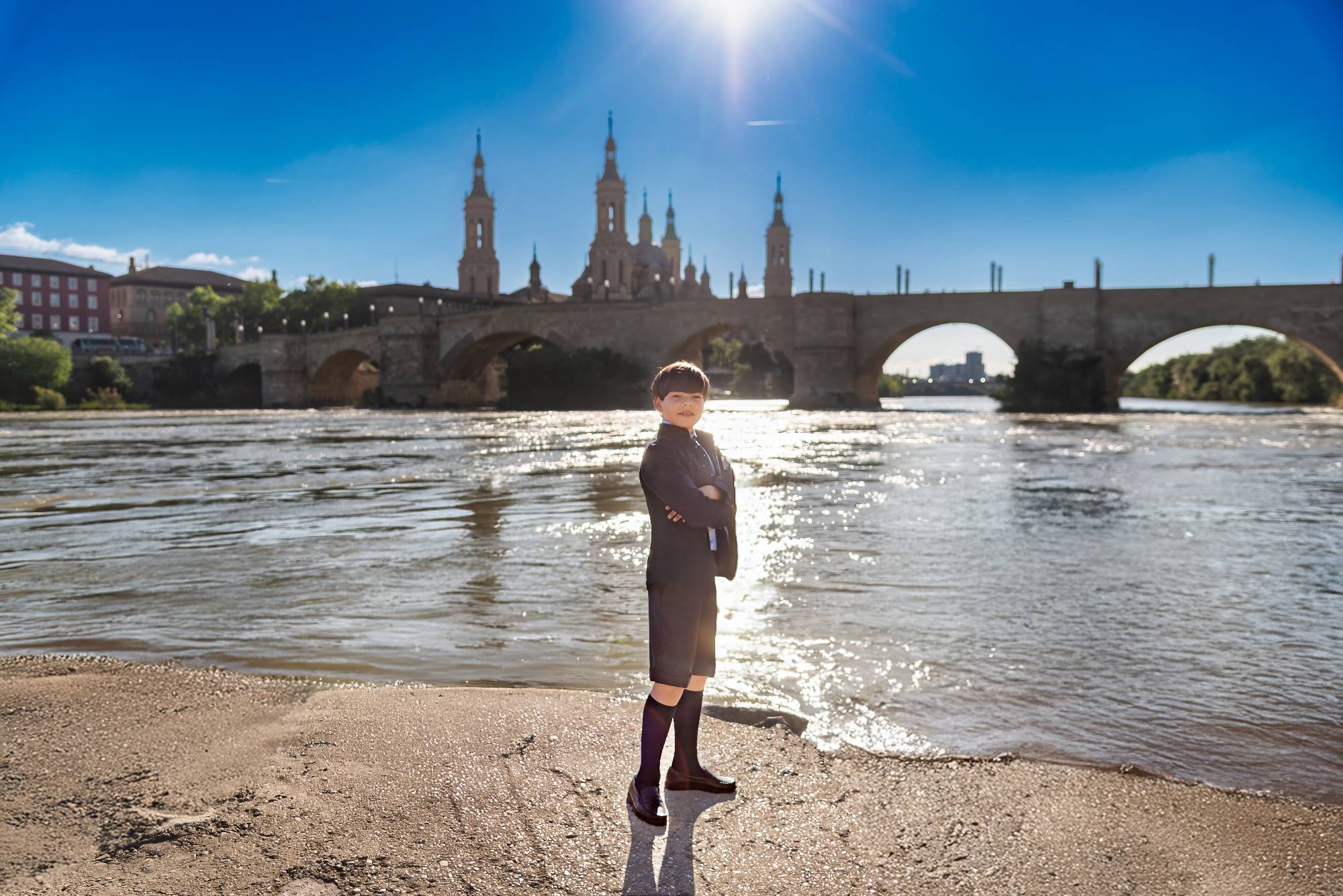 Reportaje primera comunión Zaragoza exteriores