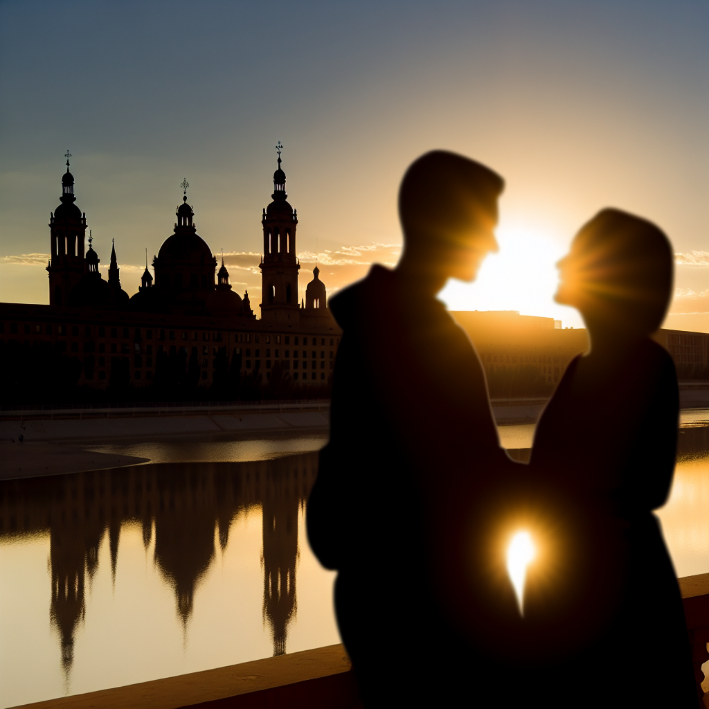 Amor en una terraza con vistas al Pilar
