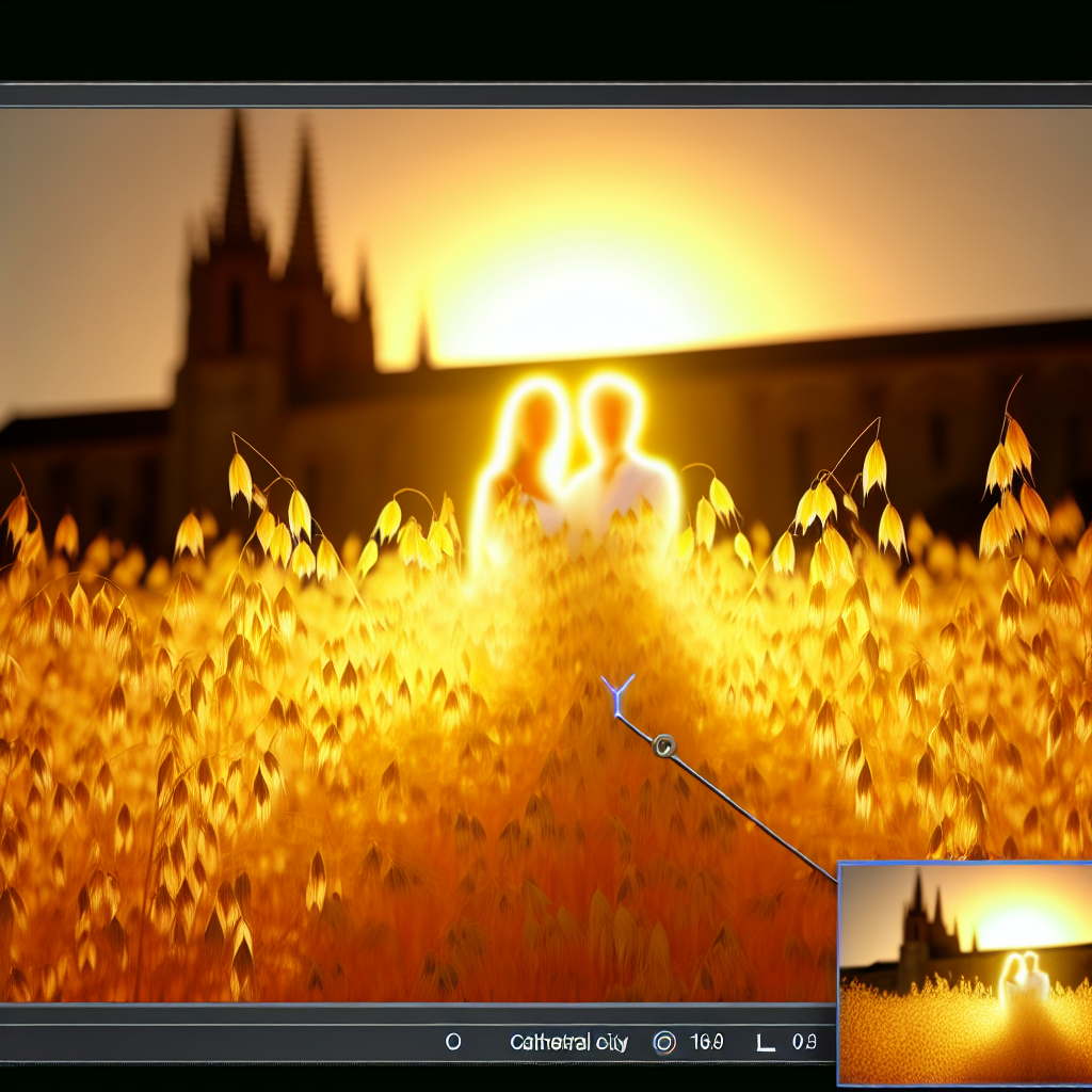 Un sí quiero en un campo de avena