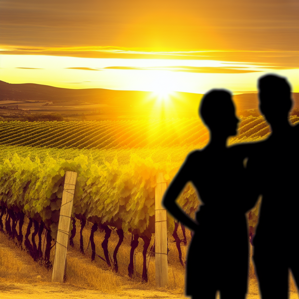 Un sí quiero en un mirador entre viñas