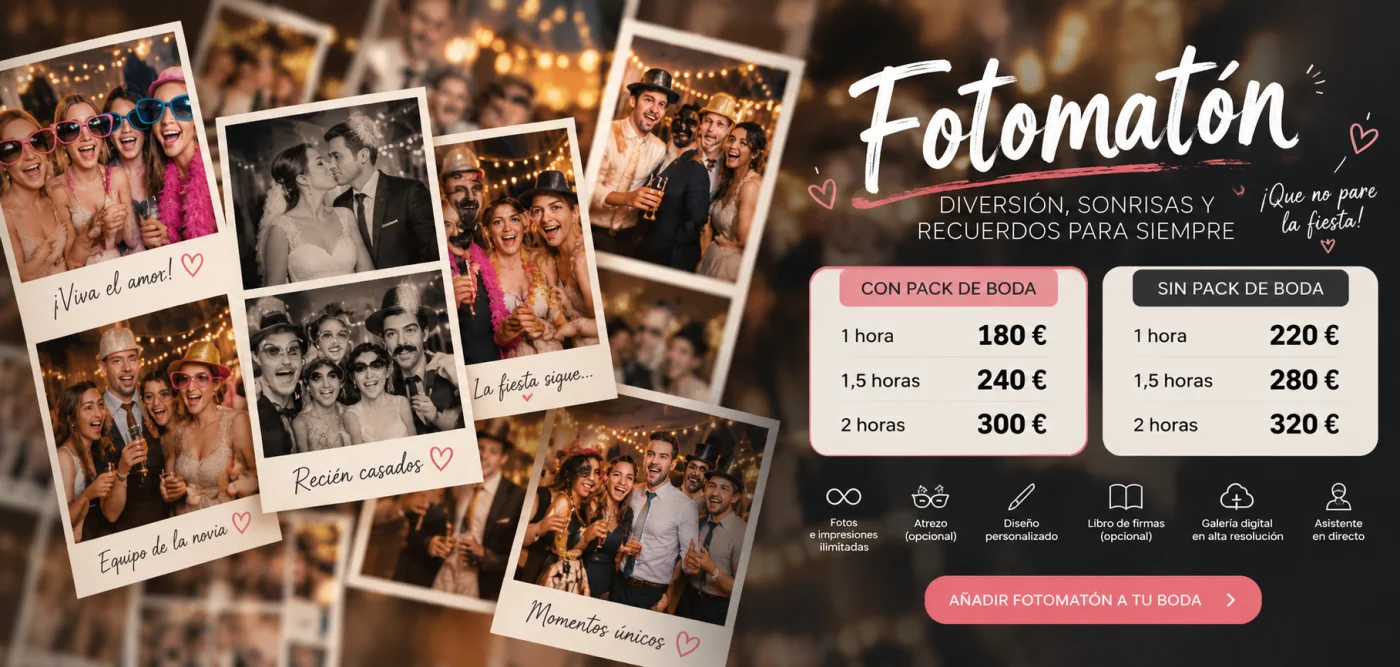 Fotomatón para bodas y eventos en Zaragoza